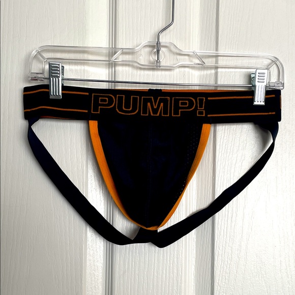 NWOT - Orange and Black Jock Strap - Picture 1 of 3